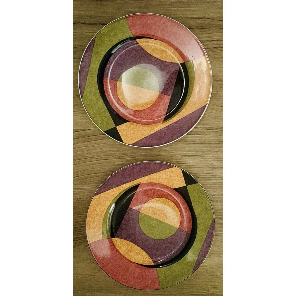 Discontinued 4 Sango Millennium Pattern (Number 7002) Salad Dessert Plates